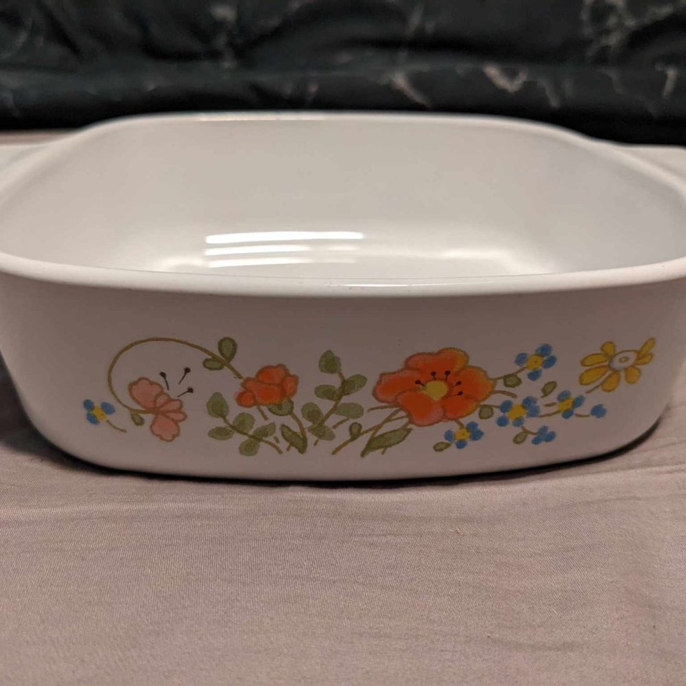 Vintage Corning Ware Wildflower A-1-B Dish